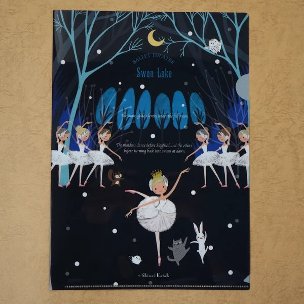 Kinose Printing Ballet Theater Swan Lake A4 Clear File