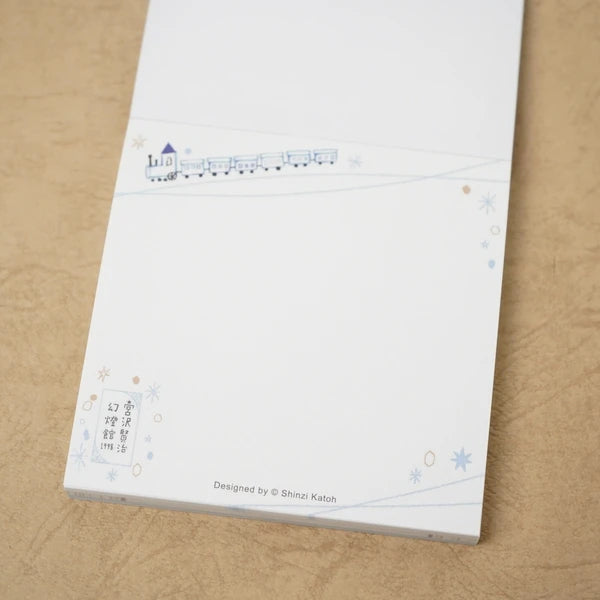 Kinose Printing Miyazawa Kenji Night on the Galactic Railroad II Block Memo Pad