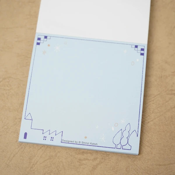 Kinose Printing Miyazawa Kenji Night on the Galactic Railroad II Block Memo Pad