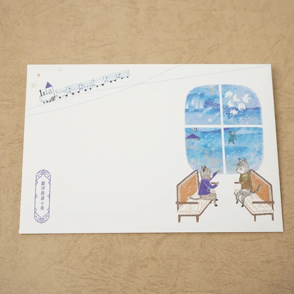 Kinose Printing Miyazawa Kenji Night on the Galactic Railroad II Letter Set