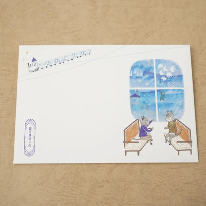Kinose Printing Miyazawa Kenji Night on the Galactic Railroad II Letter Set