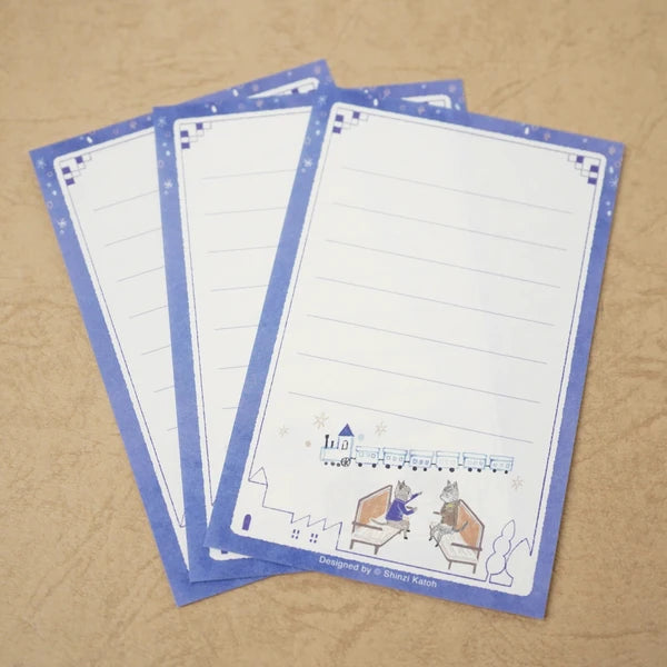 Kinose Printing Miyazawa Kenji Night on the Galactic Railroad II Mini Letter Set