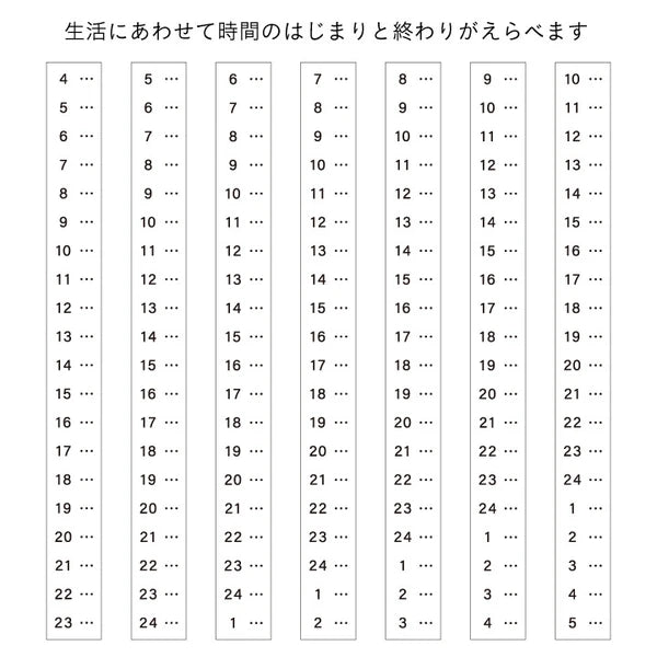 STAMP MARCHE Vertical Time Axis Rubber Stamp Collection