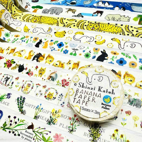 SEAL-DO PRINTING Banana Paper Decoration Tape - Banana & Leopard - Additional product image