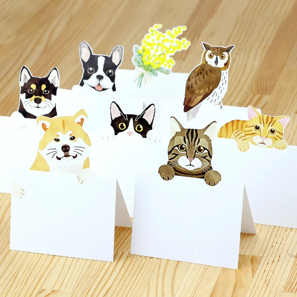 MARUMO PRINTING Die-Cut Stand Message Pad - Hachiware Cat - Additional product image