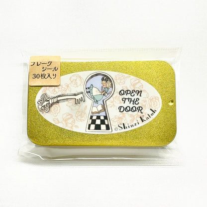 SEAL-DO PRINTING Alice in Wonderland Canned Flake Stickers - Open the Door