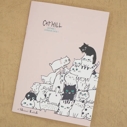 Kinose Printing Cat Hill Pink Notebook