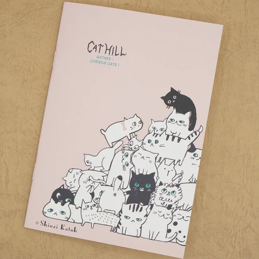 Kinose Printing Cat Hill Pink Notebook