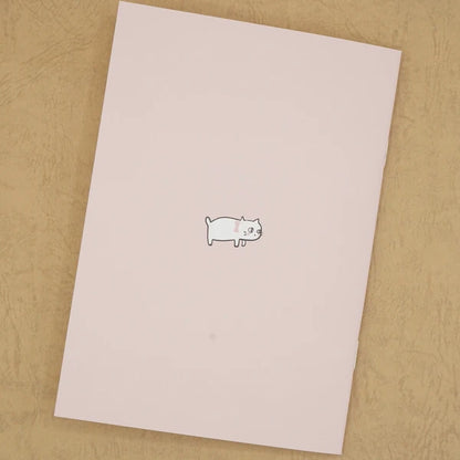 Kinose Printing Cat Hill Pink Notebook