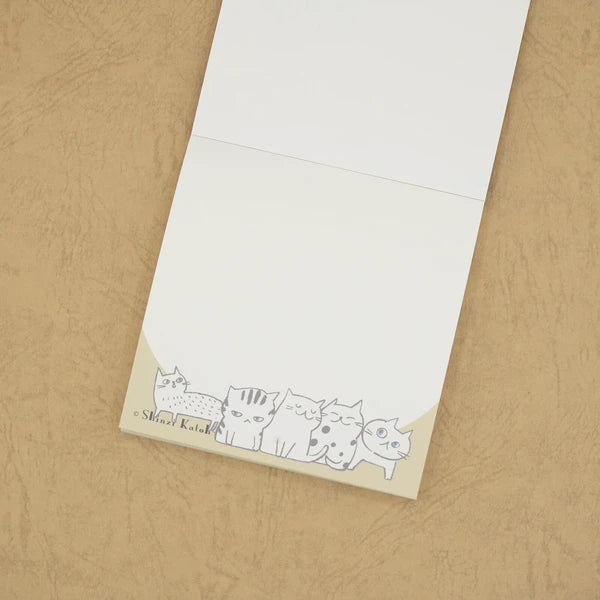 Kinose Printing Cat Hill Green Block Memo Pad