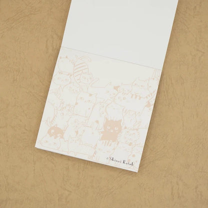 Kinose Printing Cat Hill Green Block Memo Pad
