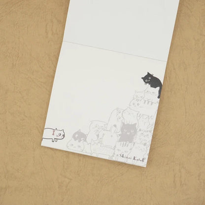 Kinose Printing Cat Hill Pink Block Memo Pad