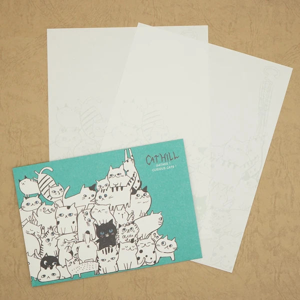 Kinose Printing Cat Hill LS-01061 Letter Set
