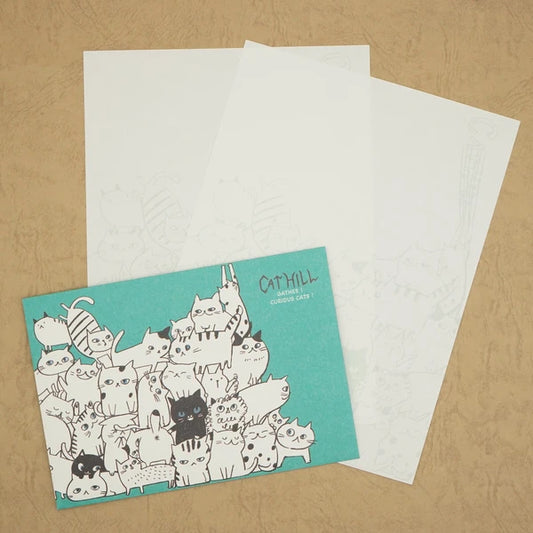 Kinose Printing Cat Hill LS-01061 Letter Set