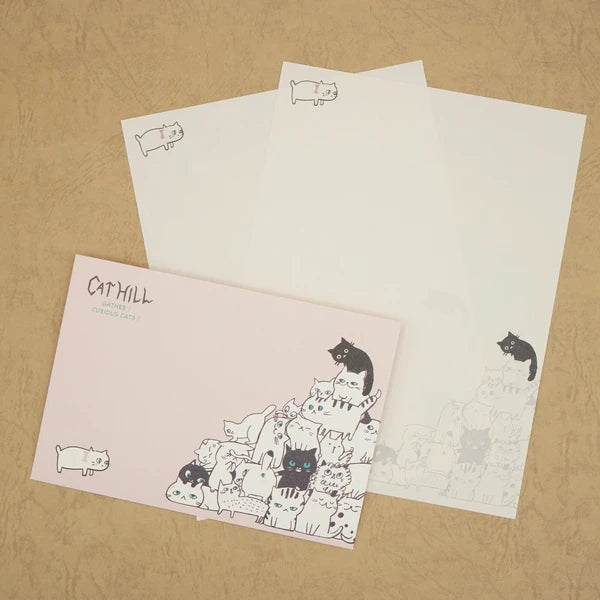 Kinose Printing Cat Hill LS-01062 Letter Set