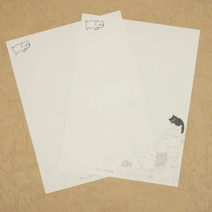 Kinose Printing Cat Hill LS-01062 Letter Set