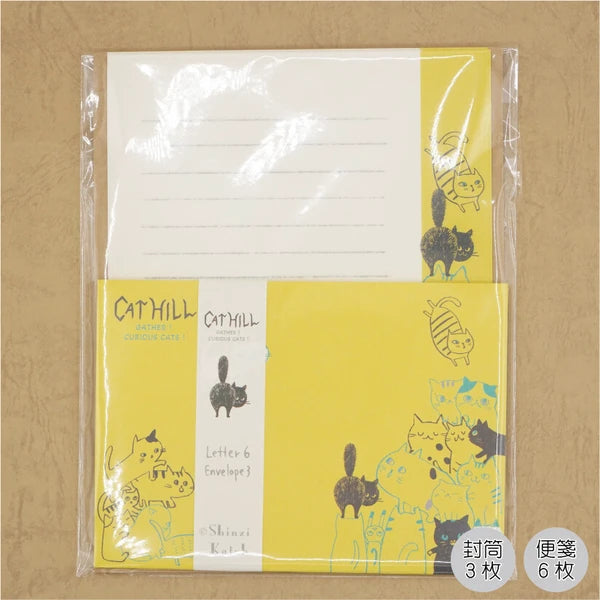 Kinose Printing Cat Hill Yellow Letter Set
