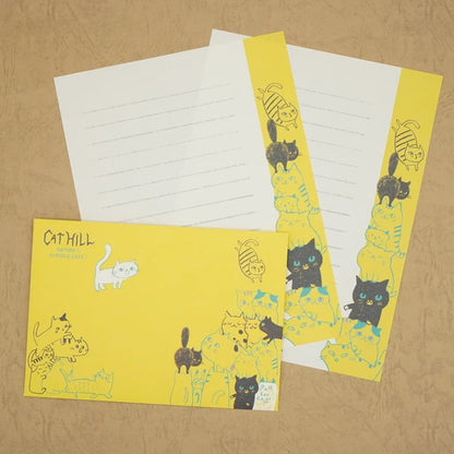 Kinose Printing Cat Hill Yellow Letter Set