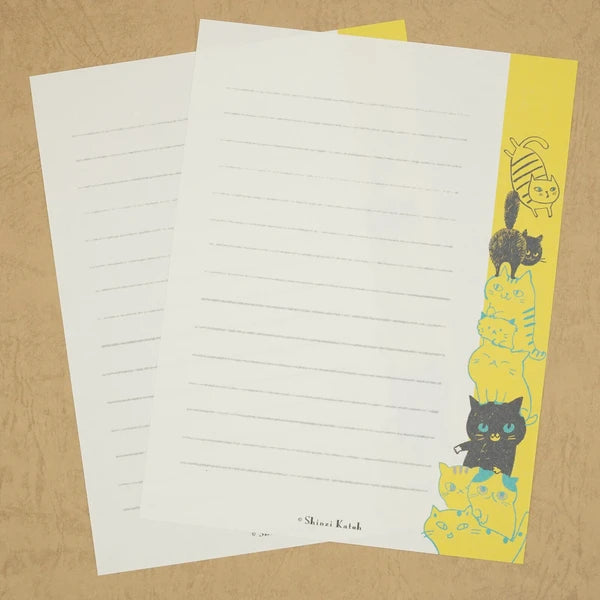 Kinose Printing Cat Hill Yellow Letter Set