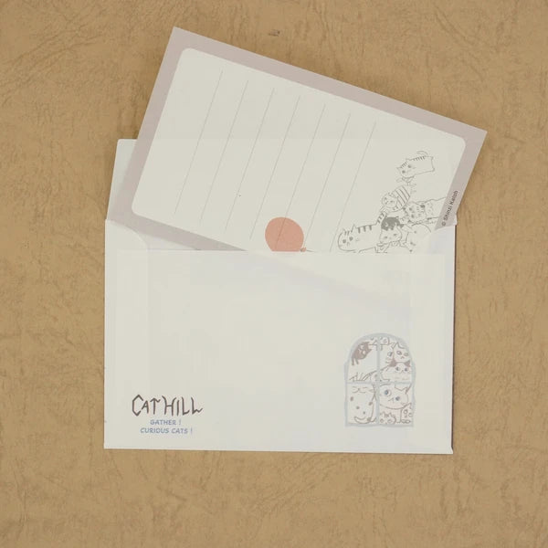 Kinose Printing Cat Hill ML-01012 Mini Letter Set