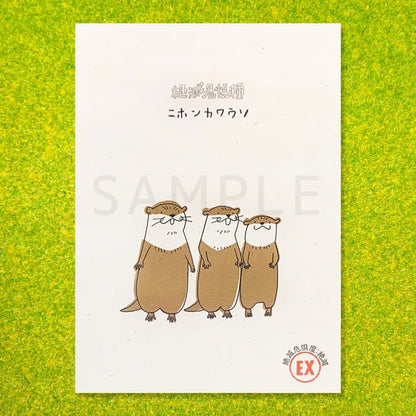 SEAL-DO PRINTING Banana Paper Postcard POP Set - Endangered Species A