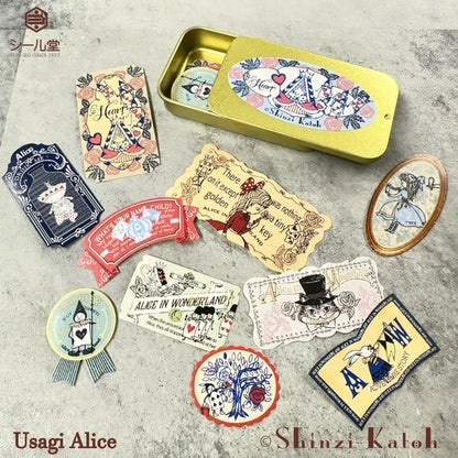 SEAL-DO PRINTING Alice in Wonderland Canned Flake Sticker Display Set