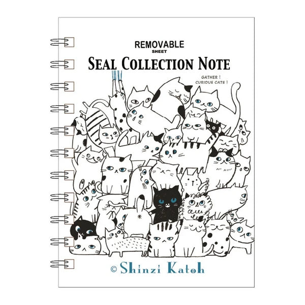 SEAL-DO PRINTING Shinzi Katoh Sticker Book - Cat Hill