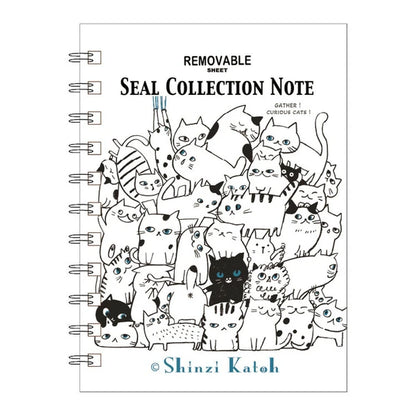 SEAL-DO PRINTING Shinzi Katoh Sticker Book - Cat Hill