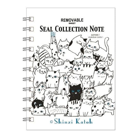 SEAL-DO PRINTING Shinzi Katoh Sticker Book - Cat Hill