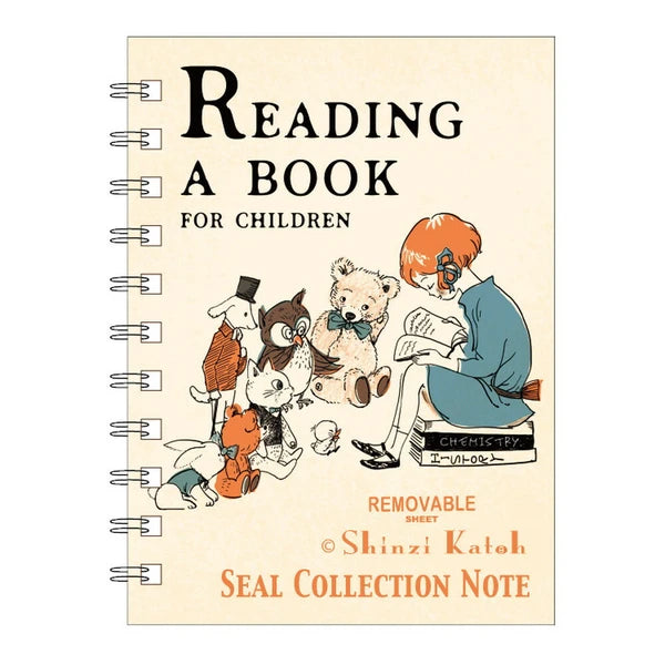 SEAL-DO PRINTING Shinzi Katoh Sticker Book - Reading a Book