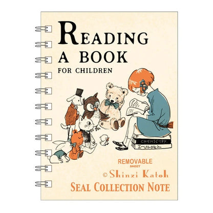 SEAL-DO PRINTING Shinzi Katoh Sticker Book - Reading a Book