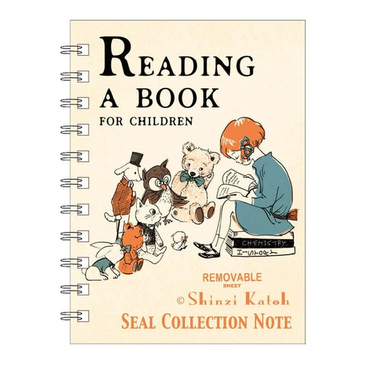 SEAL-DO PRINTING Shinzi Katoh Sticker Book - Reading a Book