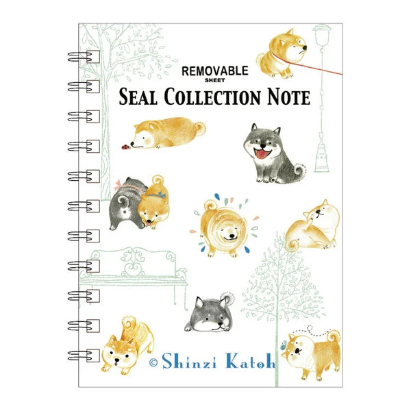 SEAL-DO PRINTING Shinzi Katoh Sticker Book - Shiba Inu