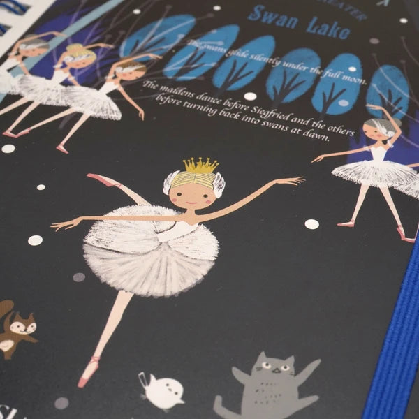 Kinose Printing Ballet Theater Swan Lake Ring Notebook