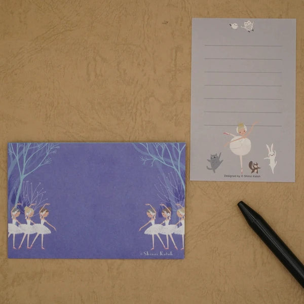 Kinose Printing Ballet Theater Swan Lake Mini Letter Set