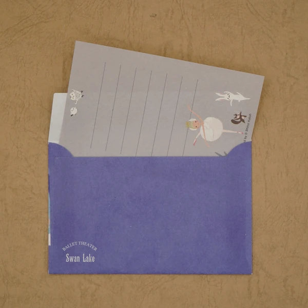 Kinose Printing Ballet Theater Swan Lake Mini Letter Set