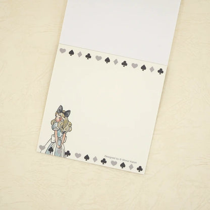 Kinose Printing Alice in Wonderland Open the Door Block Memo Pad