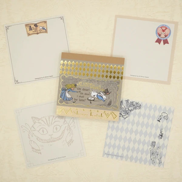 Kinose Printing Alice in Wonderland Block Memo Pad