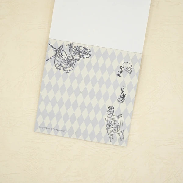 Kinose Printing Alice in Wonderland Block Memo Pad