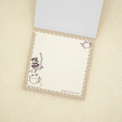 Kinose Printing Alice in Wonderland Mad Tea Party Block Memo Pad