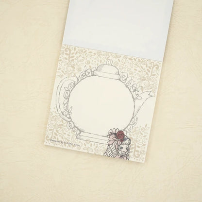 Kinose Printing Alice in Wonderland Mad Tea Party Block Memo Pad