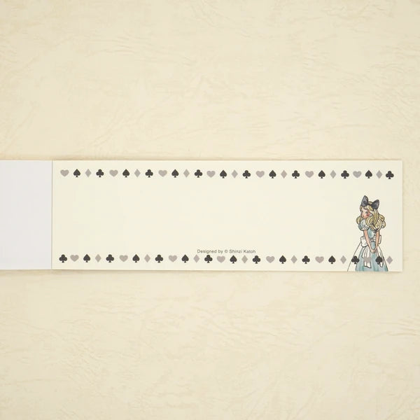 Kinose Printing Alice in Wonderland IM-01017 Mini Letter Pad