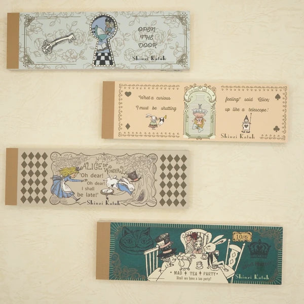 Kinose Printing Alice in Wonderland IM-01017 Mini Letter Pad