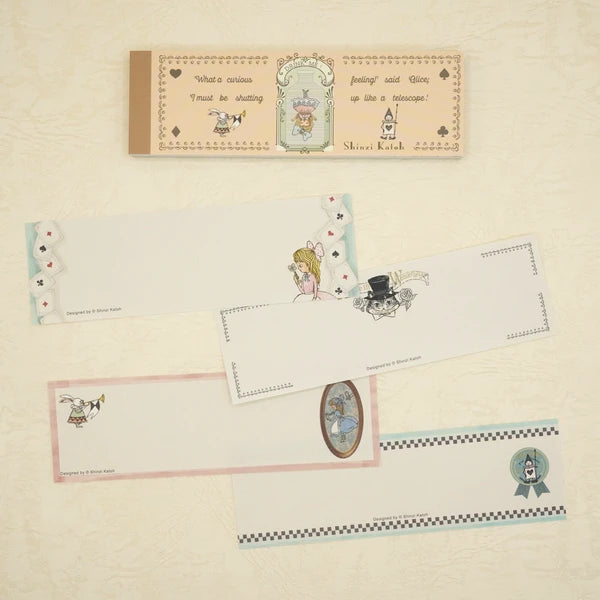 Kinose Printing Alice in Wonderland IM-01018 Mini Letter Pad