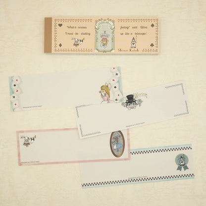 Kinose Printing Alice in Wonderland IM-01018 Mini Letter Pad