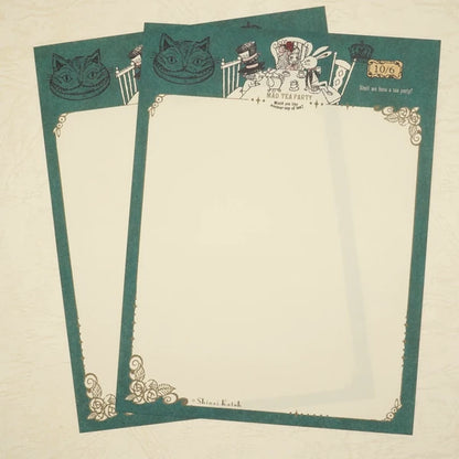 Kinose Printing Alice in Wonderland Mad Tea Party Letter Set