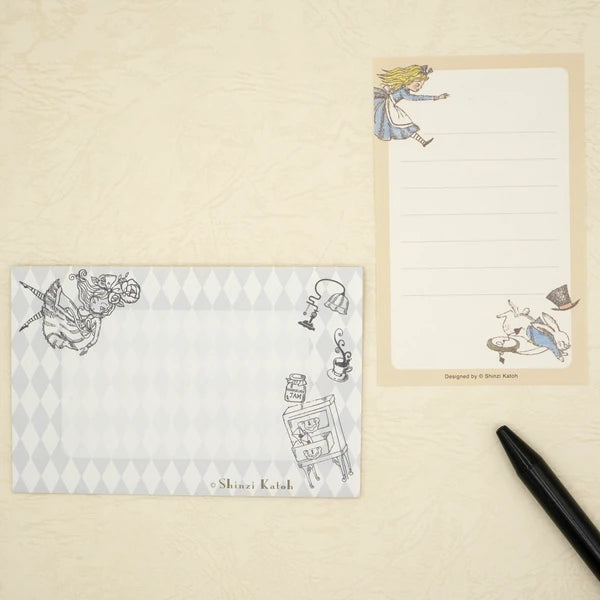 Kinose Printing Alice in Wonderland ML-01019 Mini Letter Set