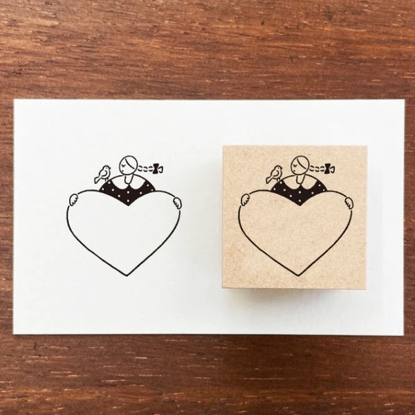 STAMP MARCHE Maaru-chan Frame Stamp S - Heart