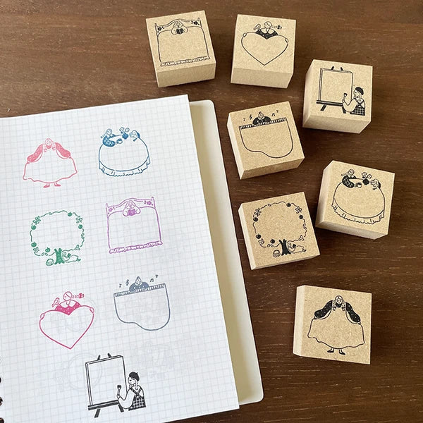 STAMP MARCHE Maaru-Chan Frame Stamp S - Drawing