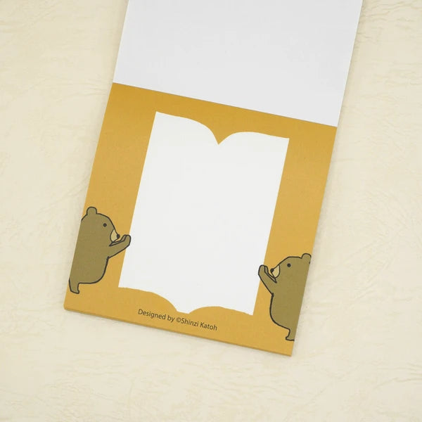 Kinose Printing Endangered Bears and Friends Block Memo Pad